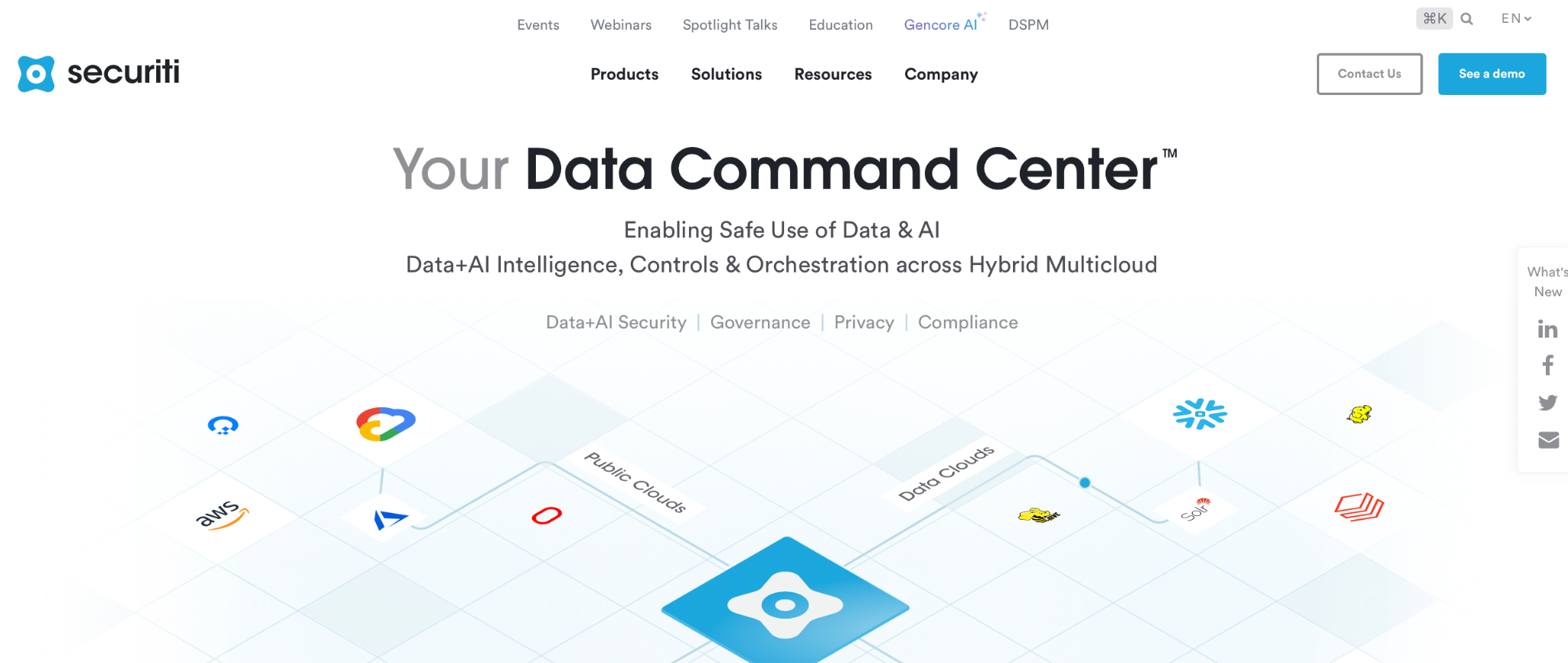 Securiti Homepage