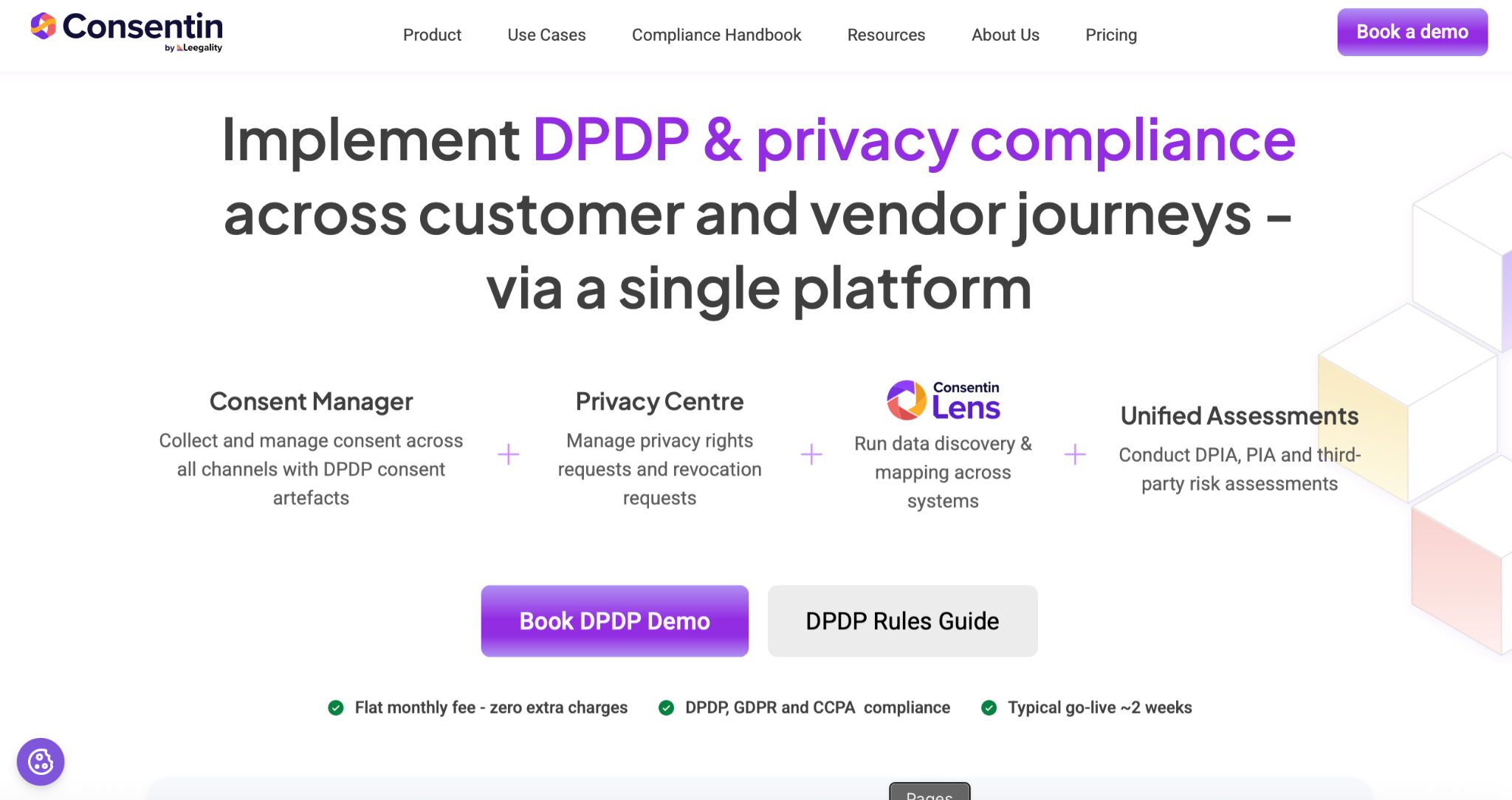 Consentin Homepage
