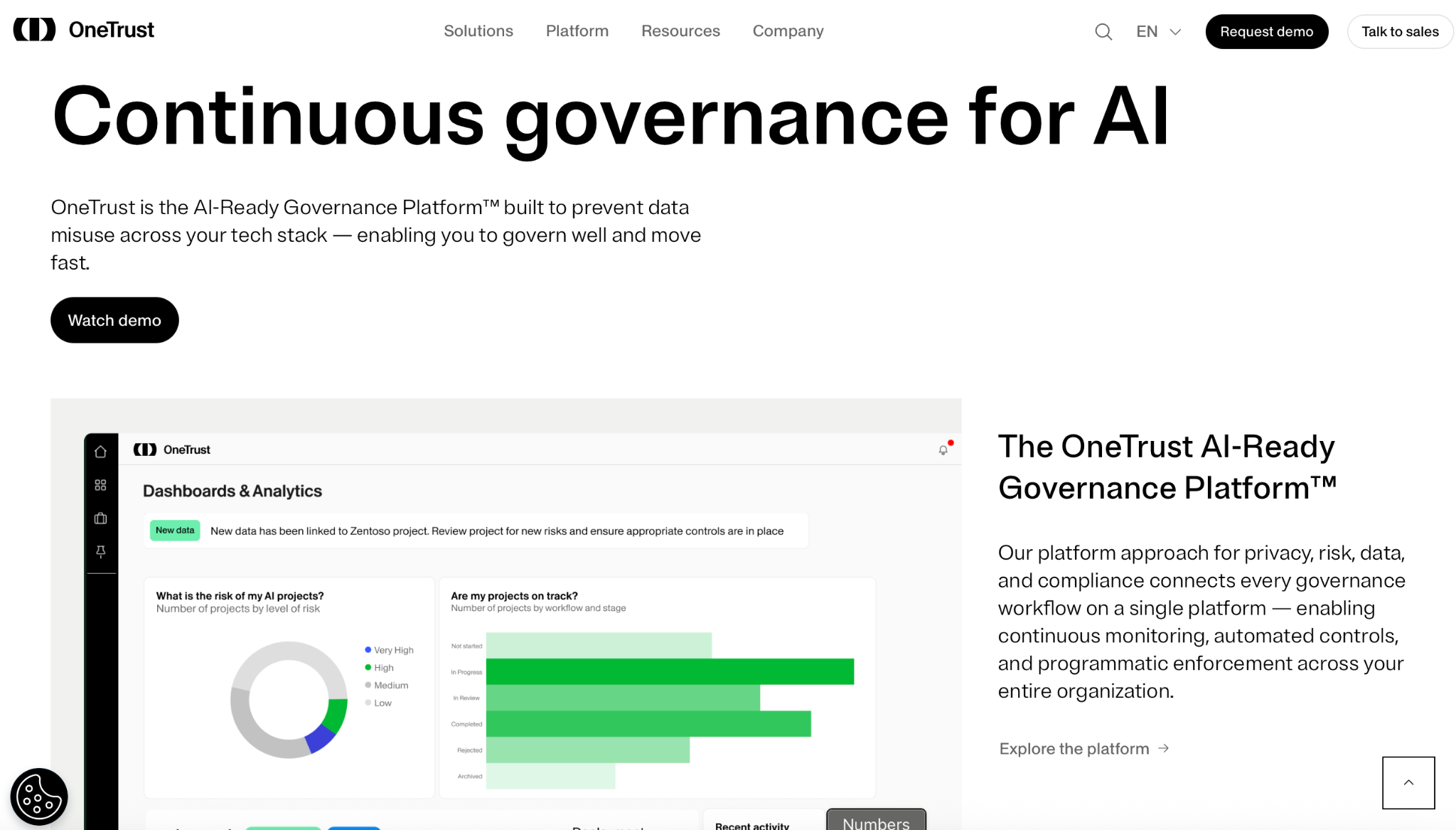 OneTrust Homepage