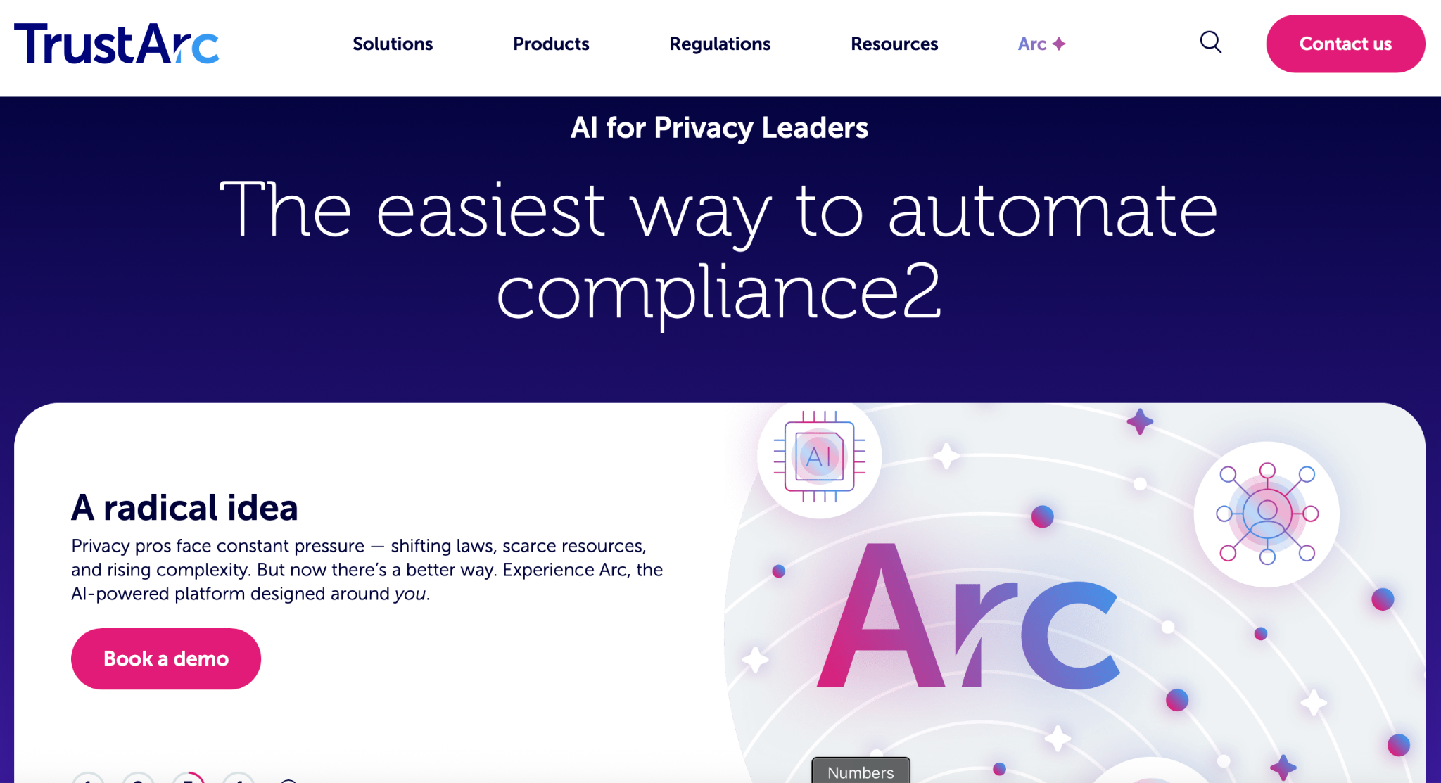 TrustArc Homepage