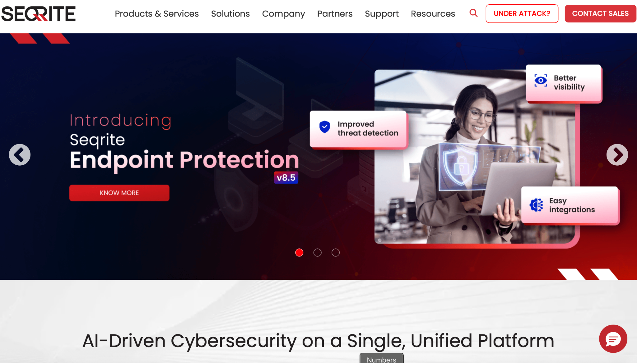 Seqrite Homepage