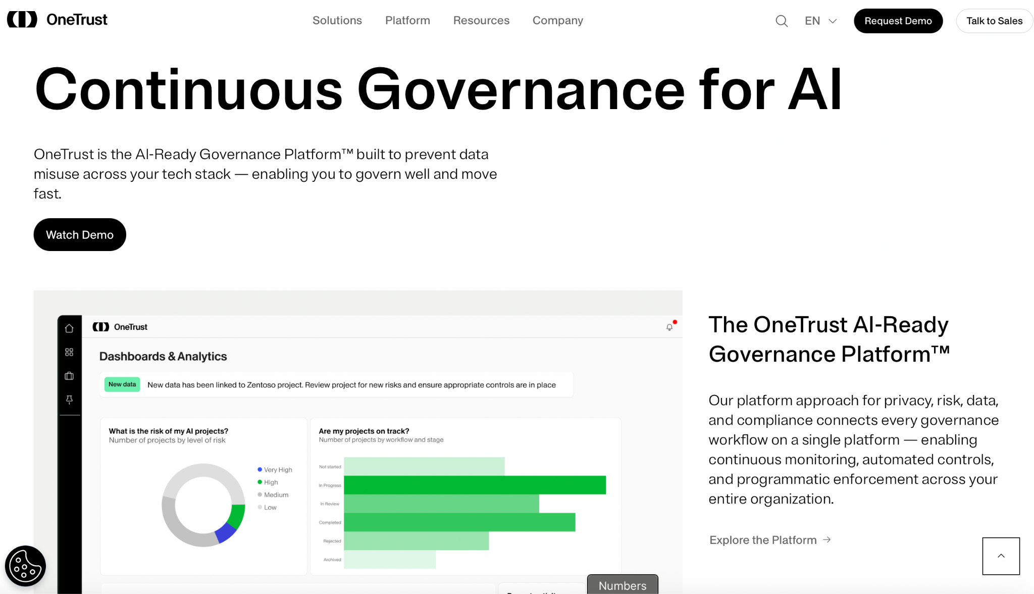 OneTrust Homepage