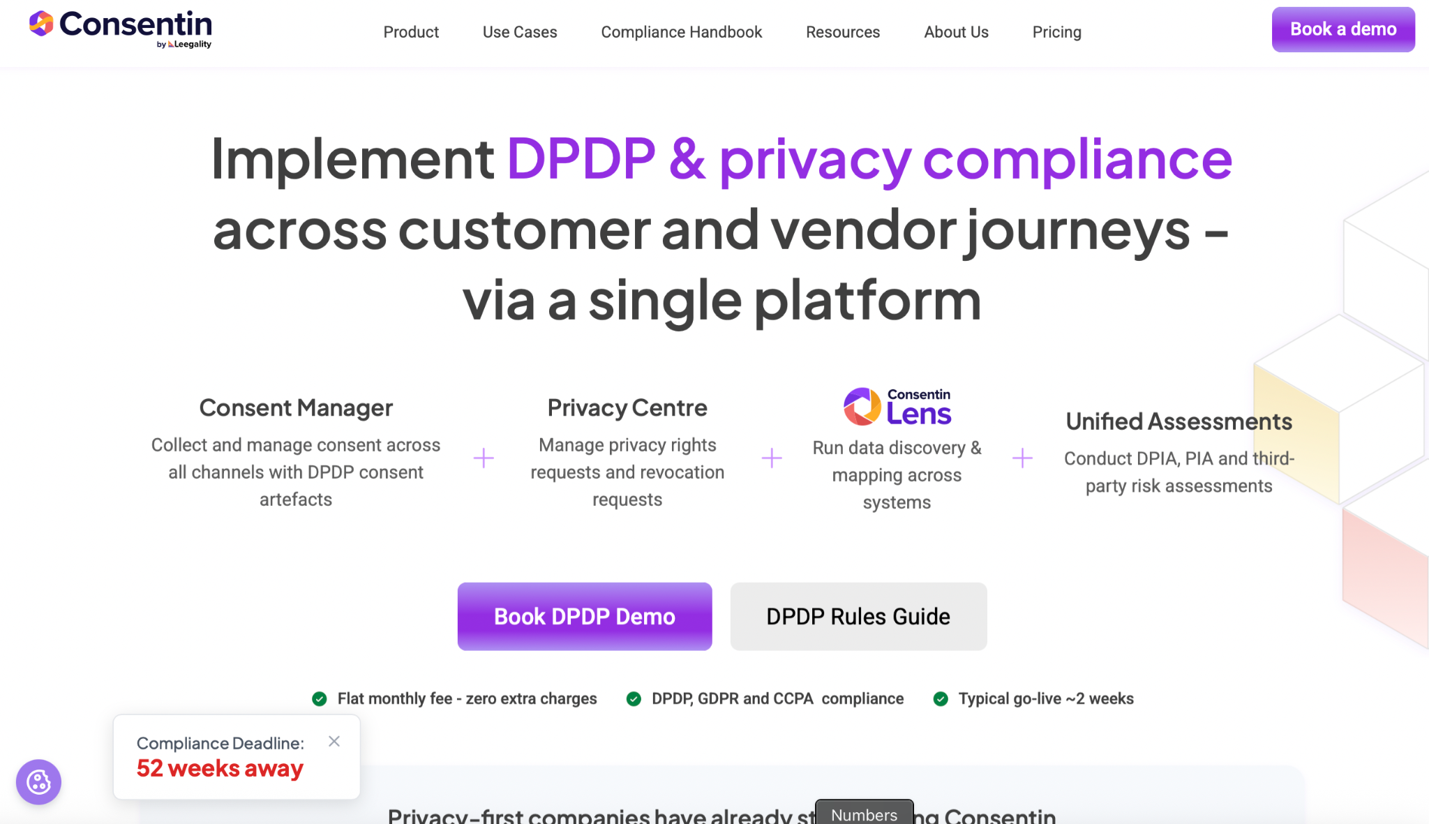 Consentin Homepage