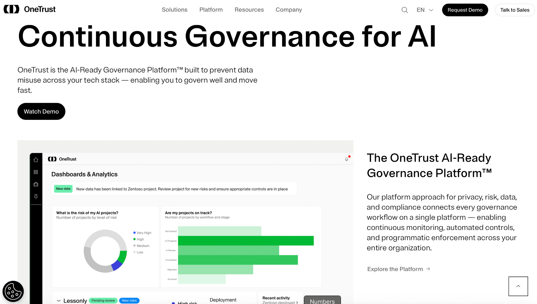 OneTrust Homepage