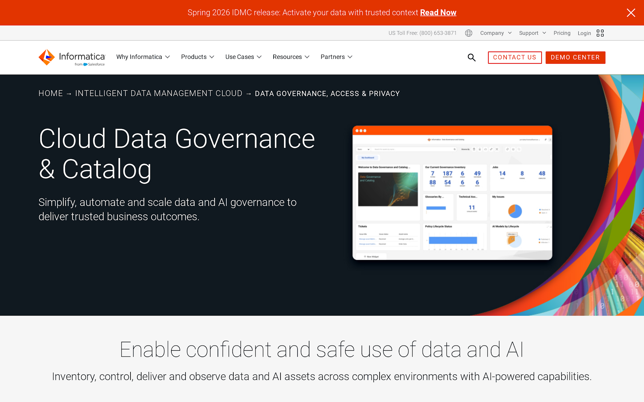 Informatica Cloud Data Governance and Catalog product page