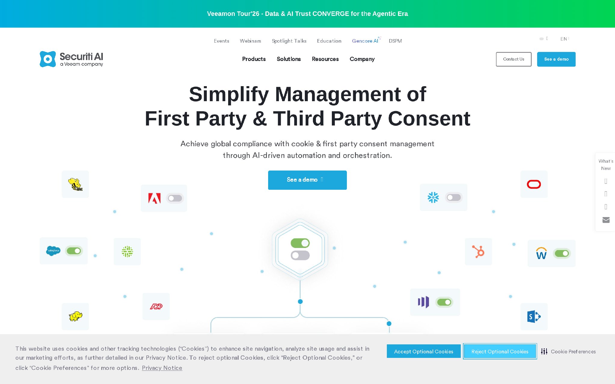 Securiti consent management platform