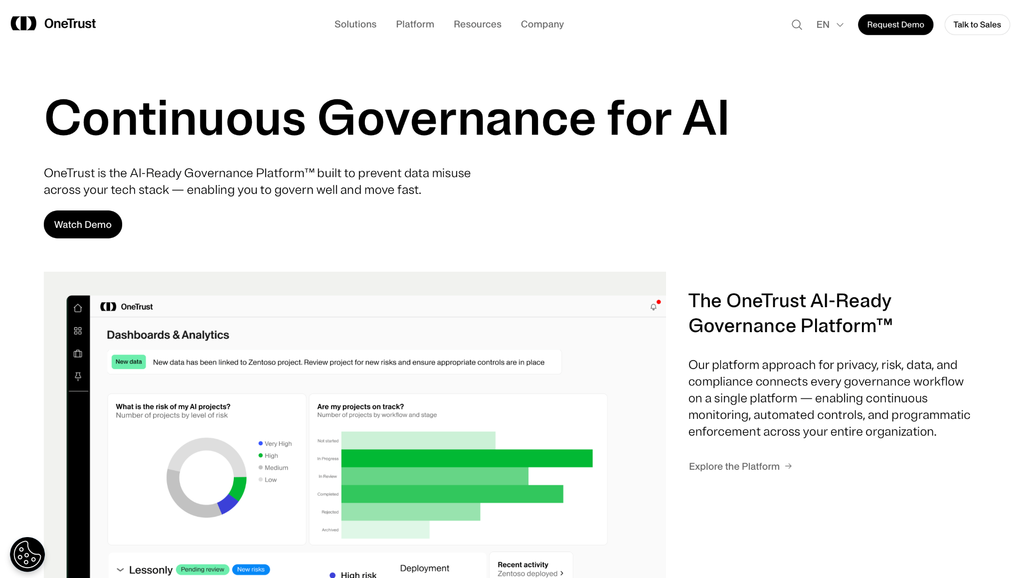 OneTrust Risk Assessment Tool