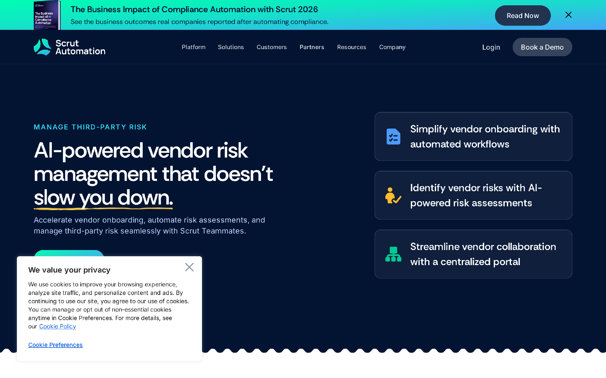 Scrut vendor risk management