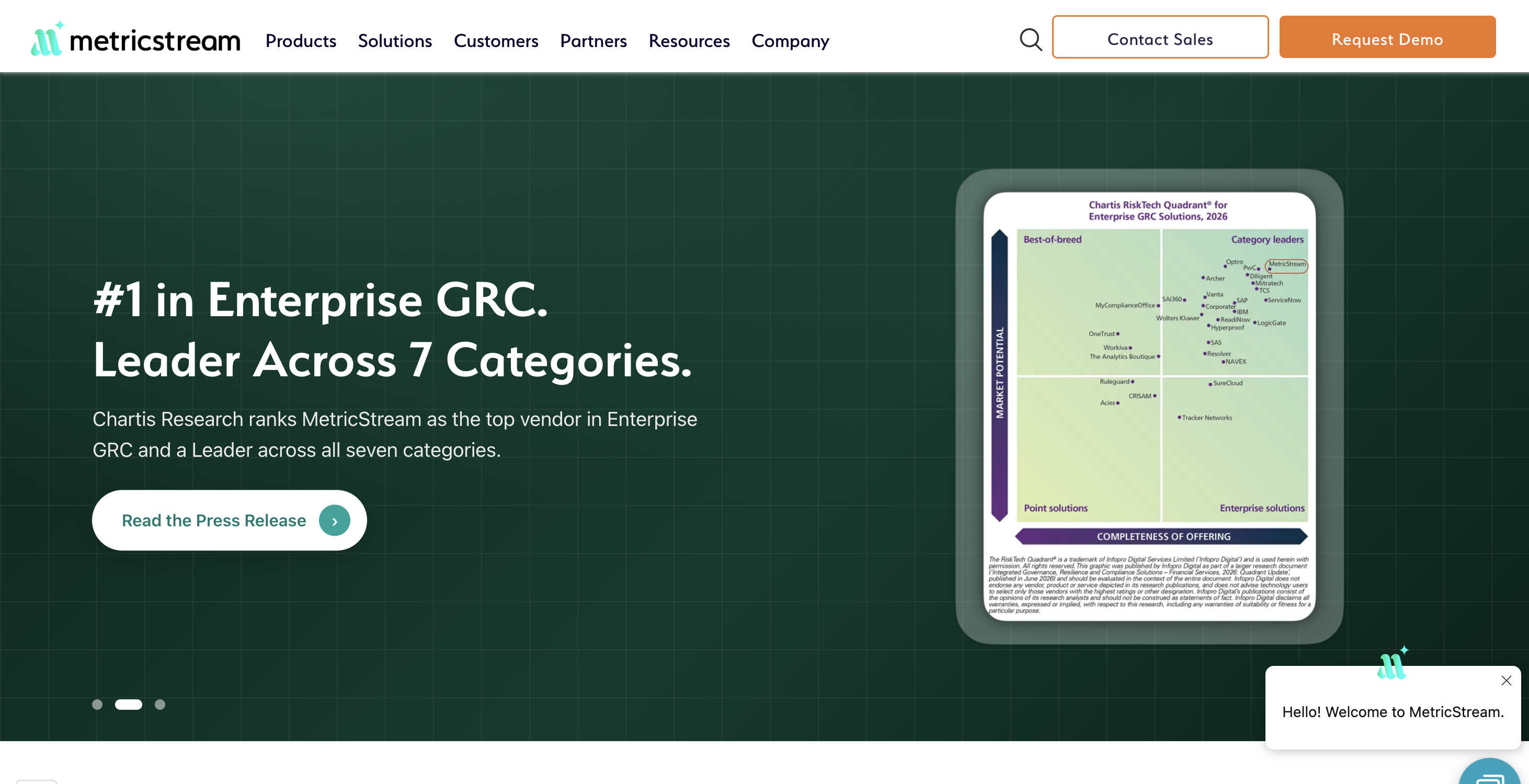 MetricStream Vendor Assessment Software