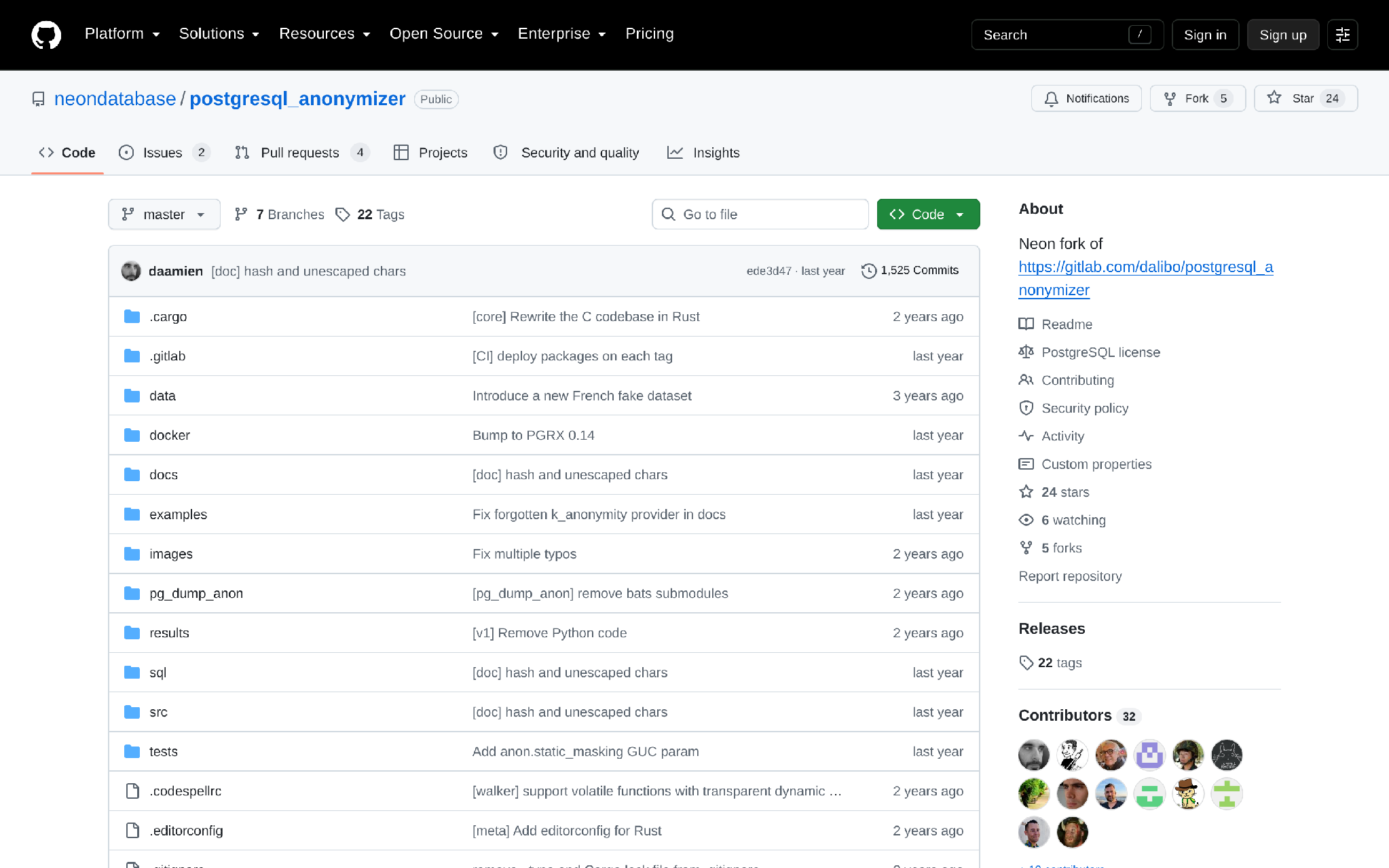PostgreSQL Anonymizer extension