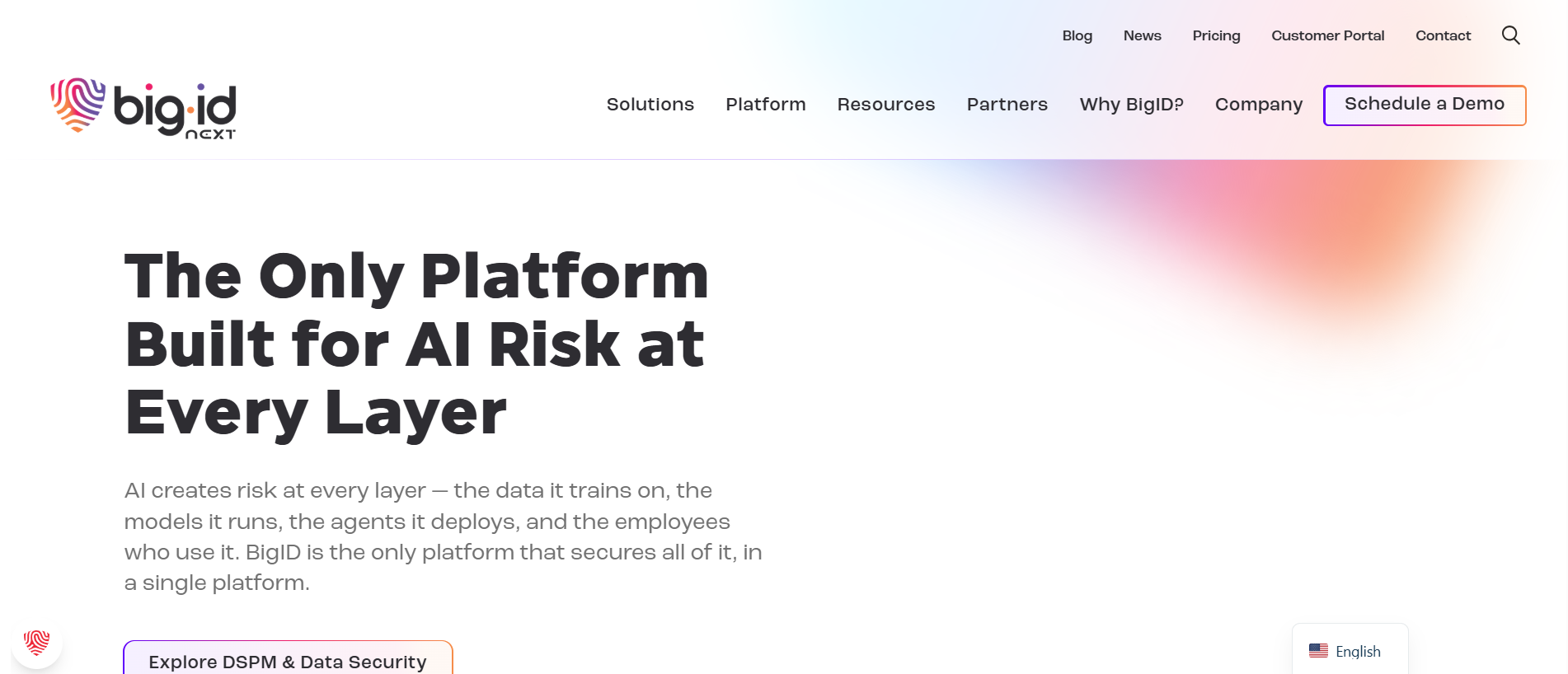 BigID homepage
