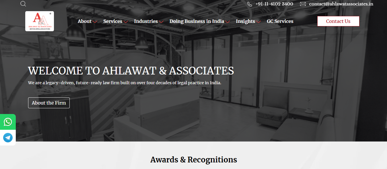 Ahlawat & Associates Homepage