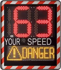 Digital speed sign - I-SAFE for safe roads around schools and buidlings