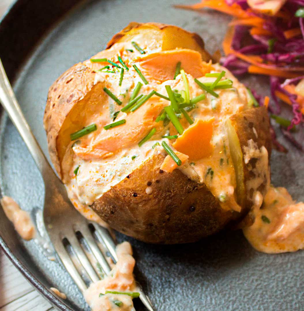 Savulohitäyte Uuniperuna