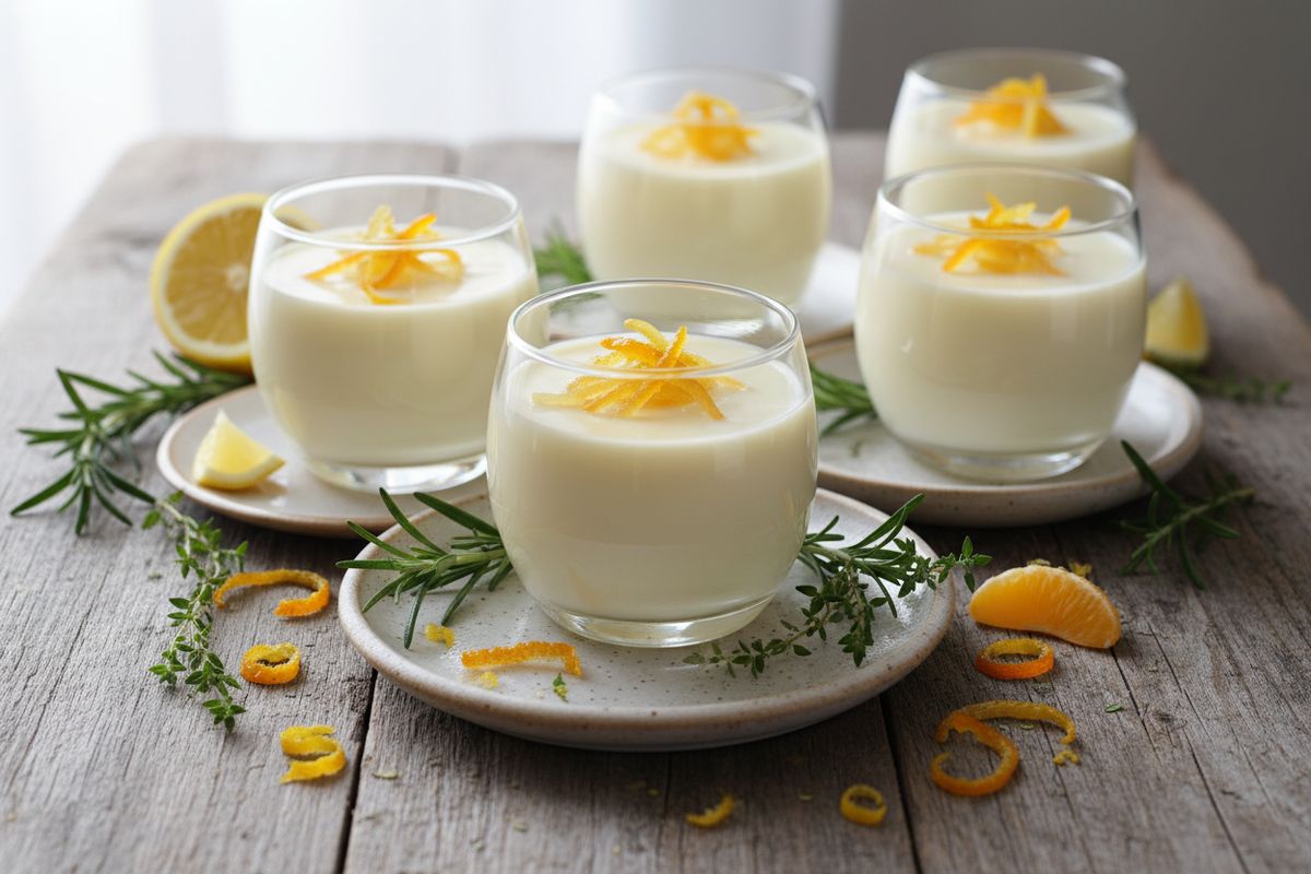 Samettinen sitruuna-ricottapannacotta on italialainen jälkiruokaklassikko, joka valmistuu etukäteen ja kruunaa jokaisen illallisen.