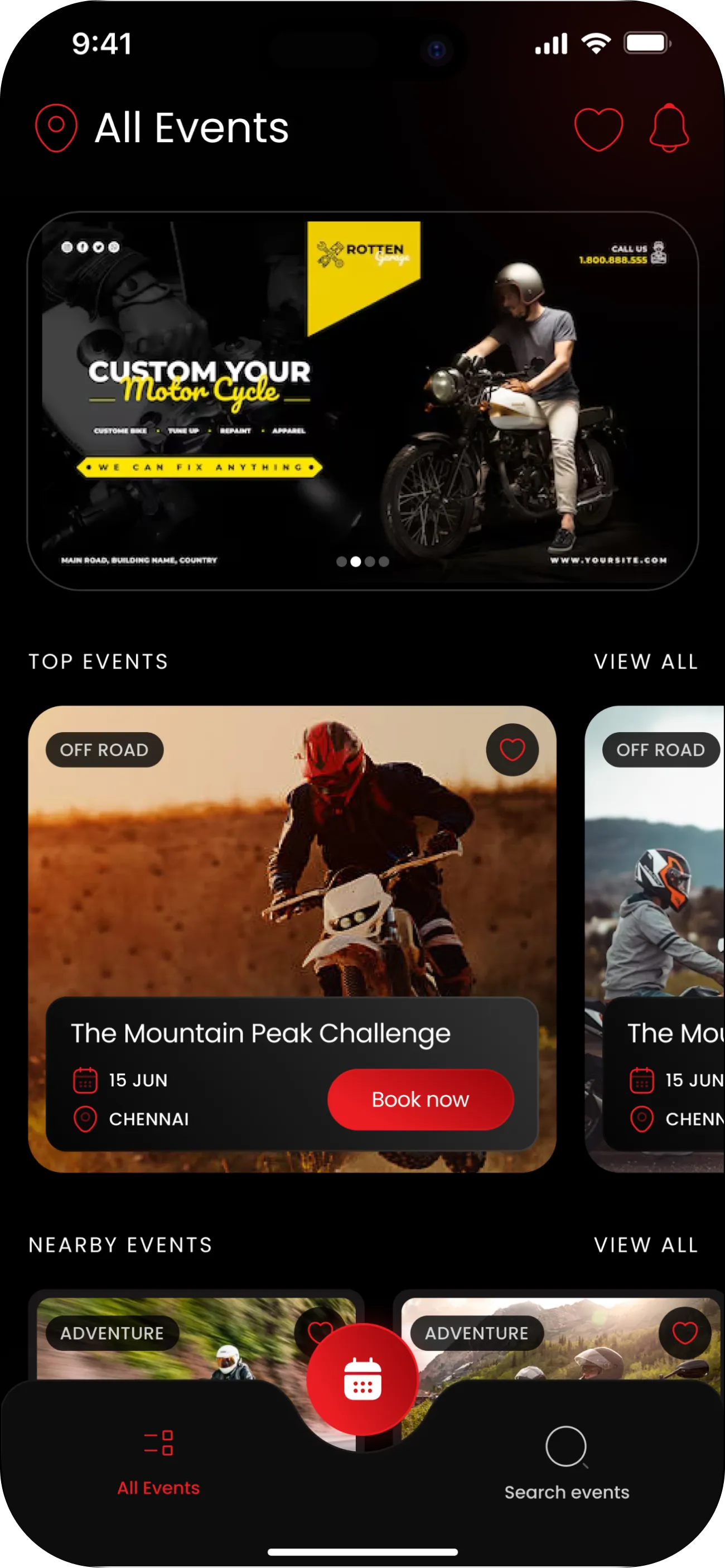 events mobile