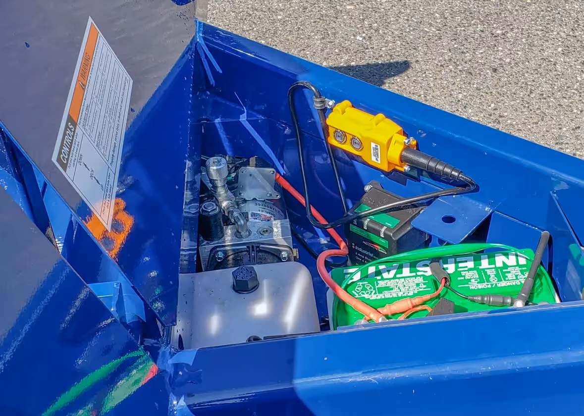 Air-Tow T14-10 trailer hydraulic control unit and wiring setup in Canada