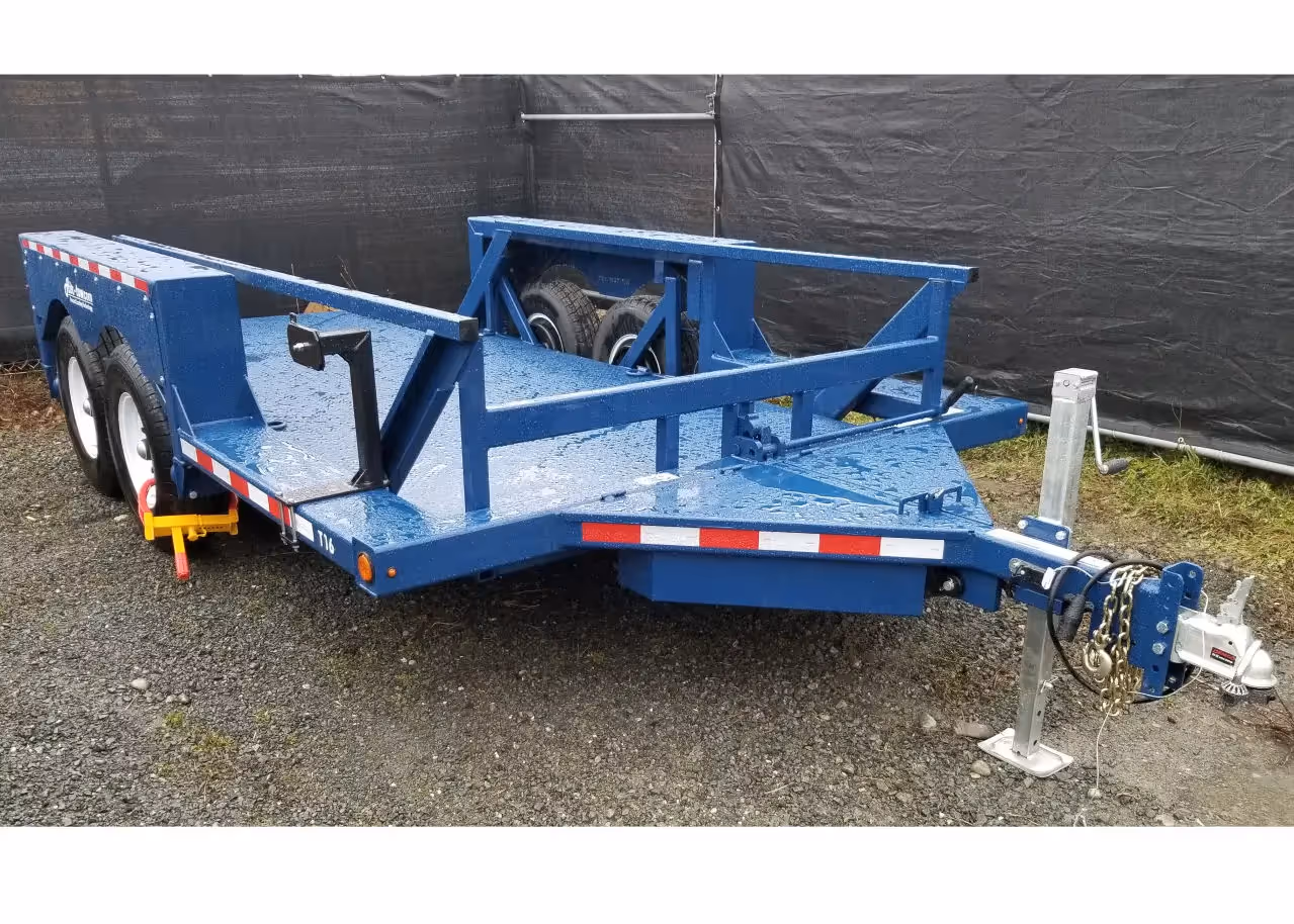 Air-tow T16-14 trailer full front side view showing hitch and jack in Canada