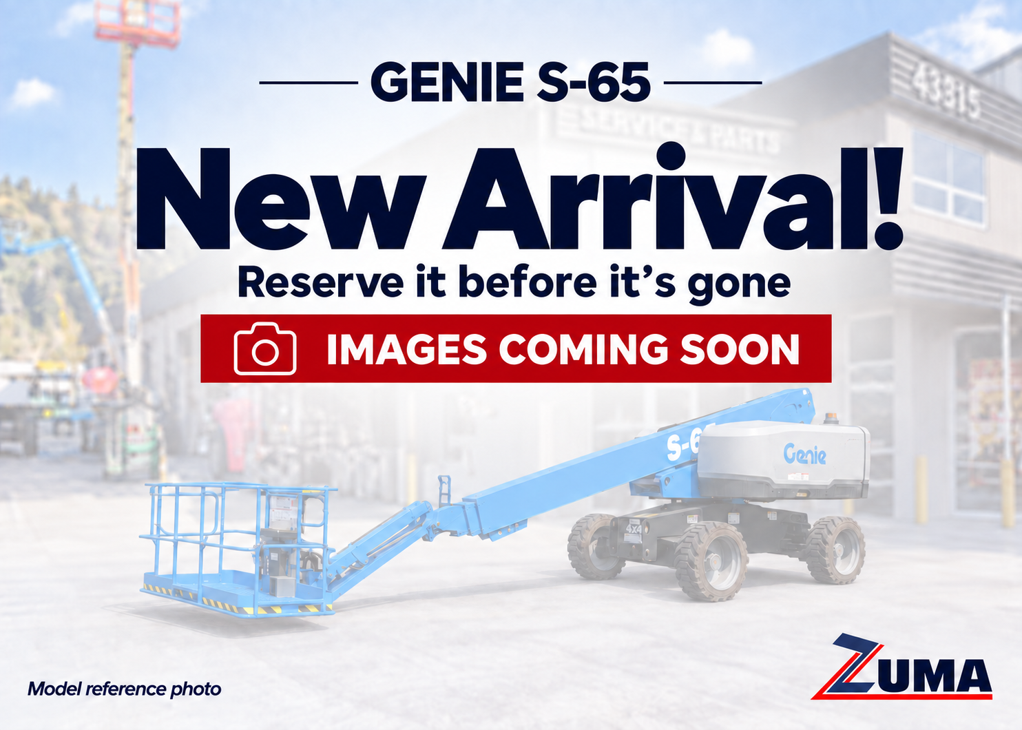 2019 Genie S-65 Boom Lift