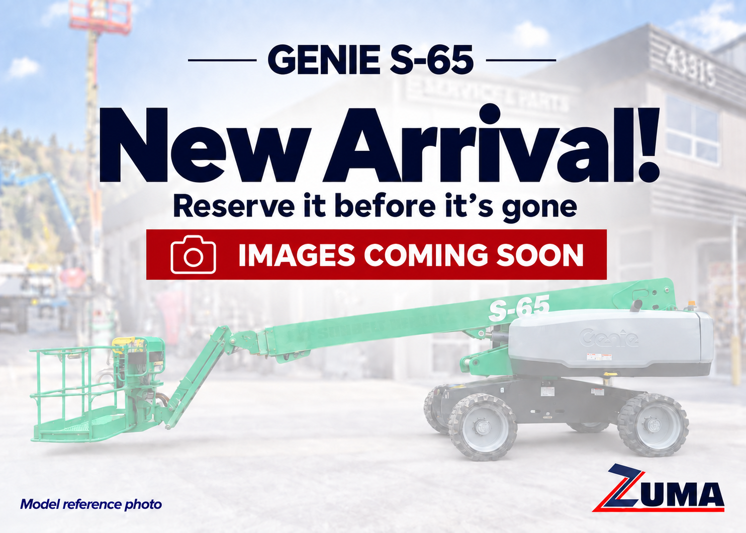 2017 Genie S-65 Boom Lift