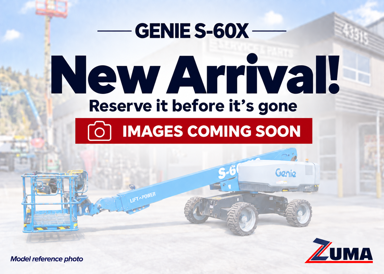 2016 Genie S-60X Boom Lift