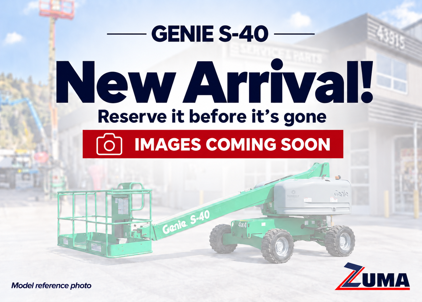 2017 Genie S-40 Boom Lift