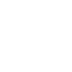 White magnifying glass search icon on black background.