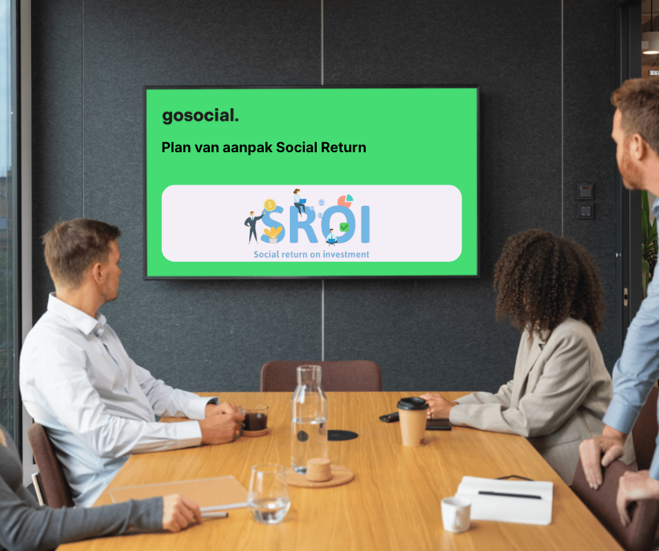 Presentatie die wordt gekeken over sroi plan van aanpak