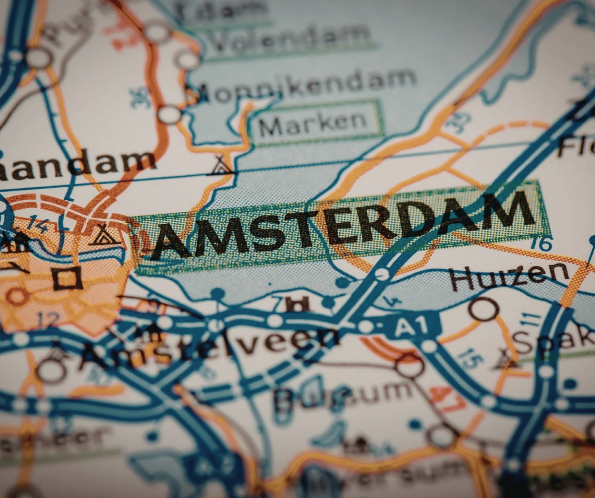 Map van Amsterdam