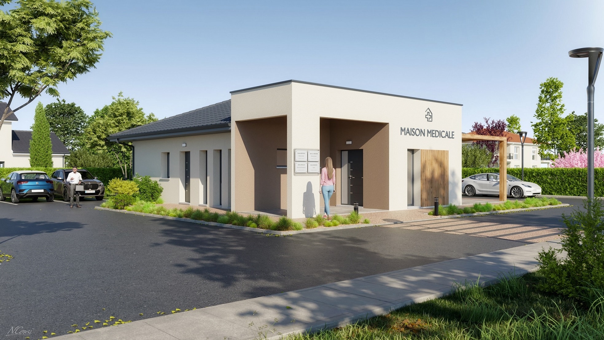 Maison individuelle en construction