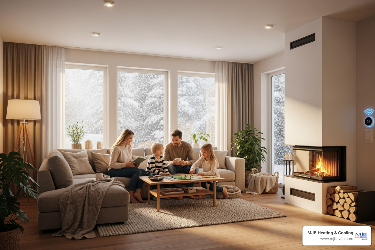 Infographic showing the top 3 benefits of a new heating system: consistent comfort throughout your home with even temperatures in every room, lower energy bills through high-efficiency operation and reduced fuel consumption, and improved indoor air quality with better filtration and humidity control - heating installation home in wichita, ks