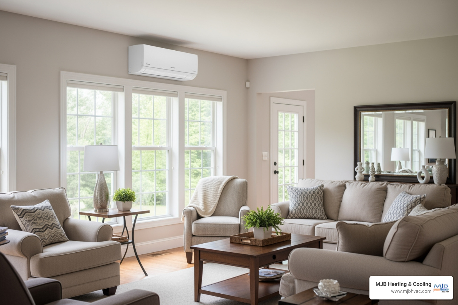 modern ductless mini split unit installed in a bright living room, energy efficient home comfort - mini split service best modern ductless mini split unit installed in a bright living room, energy efficient home comfort - mini split service best