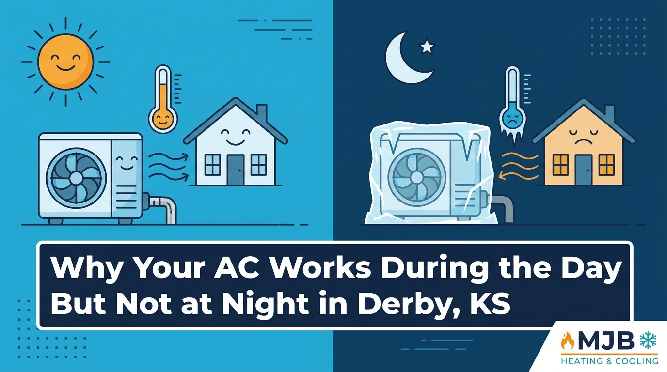 Why Your AC Freezes Up When the Sun Goes Down in Derby
