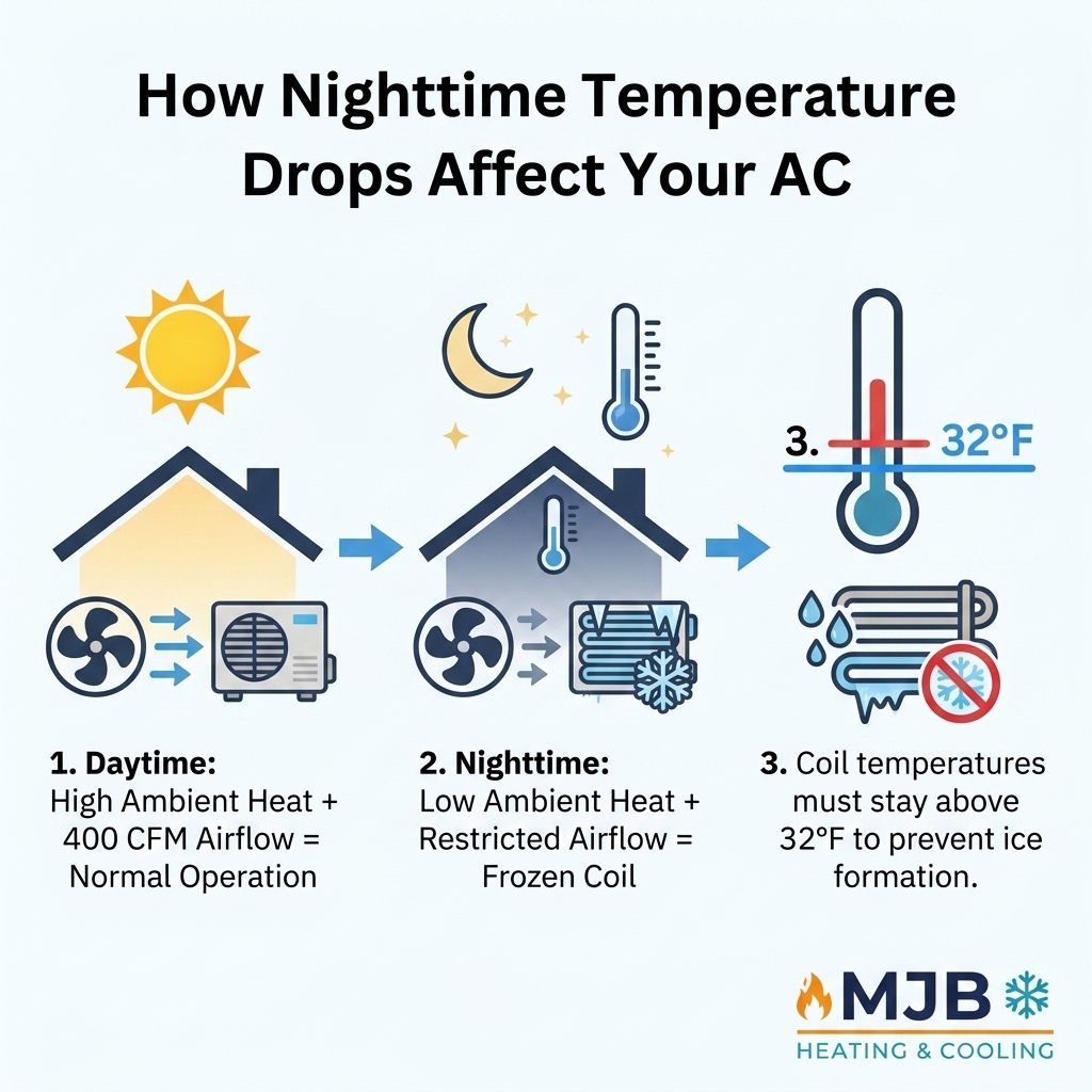 How Nighttime Temperature Drops Affect Your AC