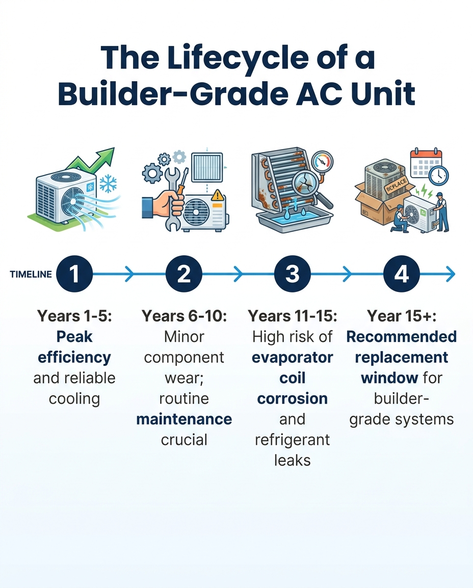 The Lifecycle of a Builder-Grade AC Unit