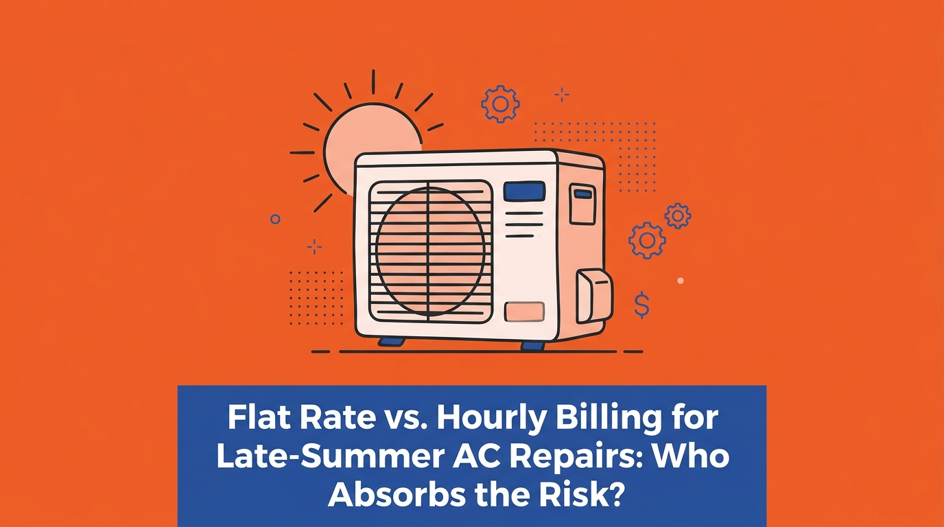 Flat Rate vs. Hourly Billing for Late-Summer AC Repairs