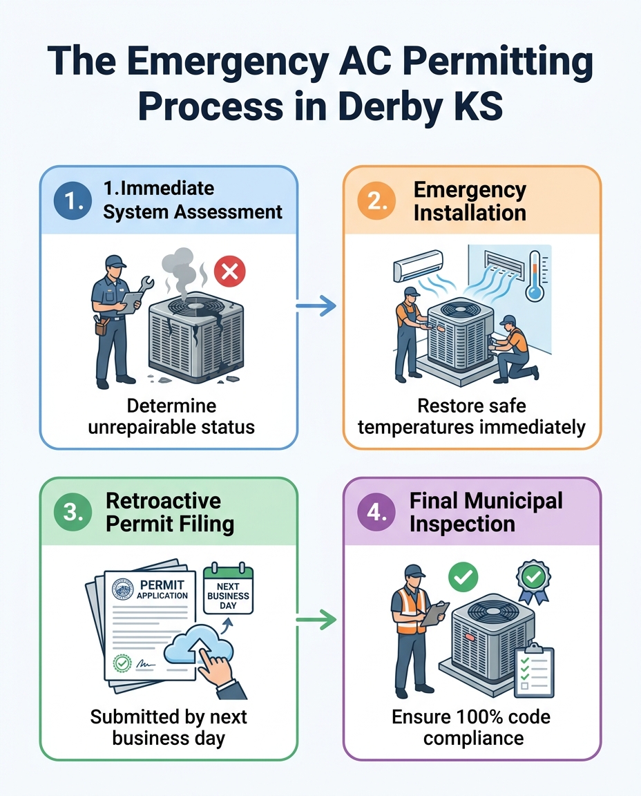 The Emergency AC Permitting Process in Derby KS