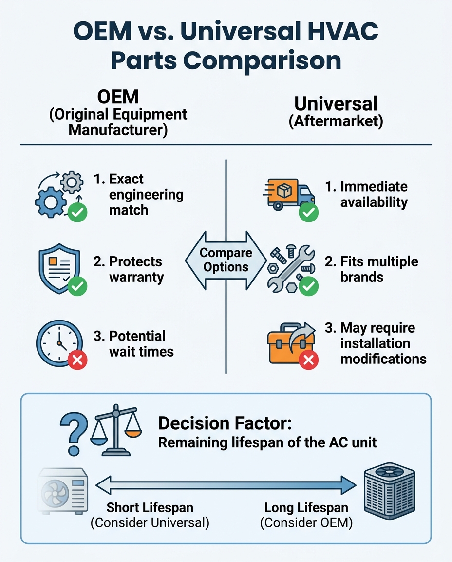 OEM vs. Universal HVAC Parts Comparison