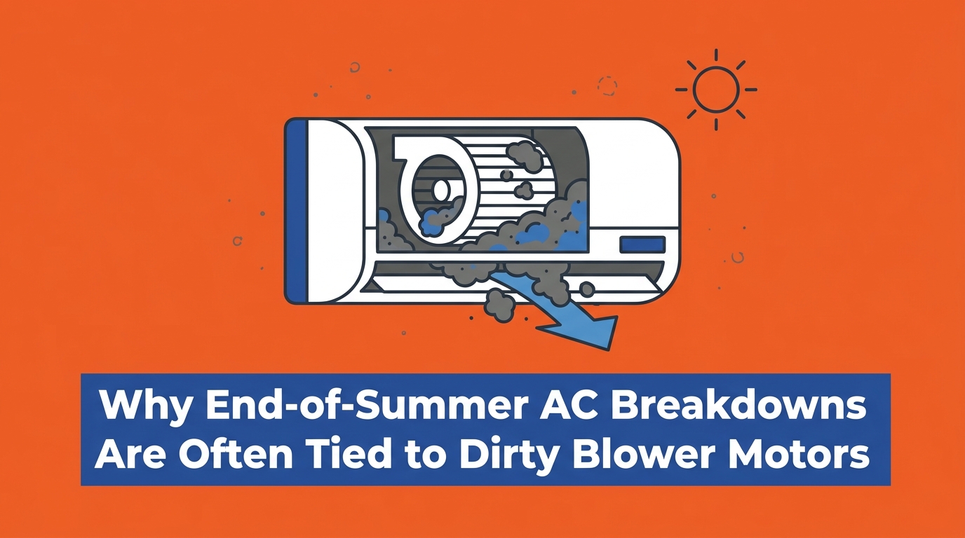 Why End-of-Summer AC Breakdowns Are Often Tied to Dirty Blower Motors
