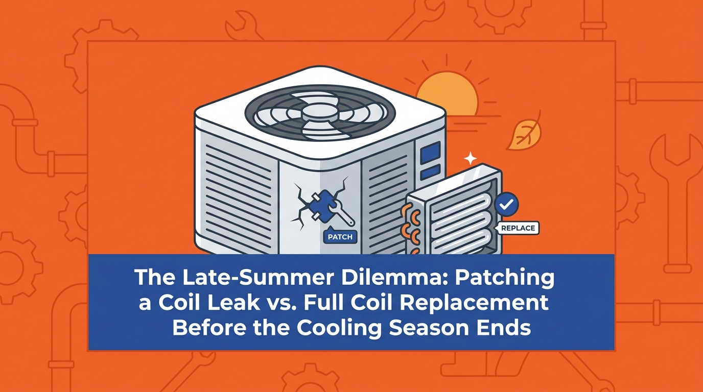 Patching a Coil Leak vs. Full Coil Replacement Before the Cooling Season Ends