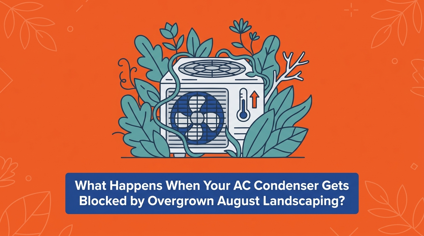 What Happens When Your AC Condenser Gets Blocked by Overgrown August Landscaping