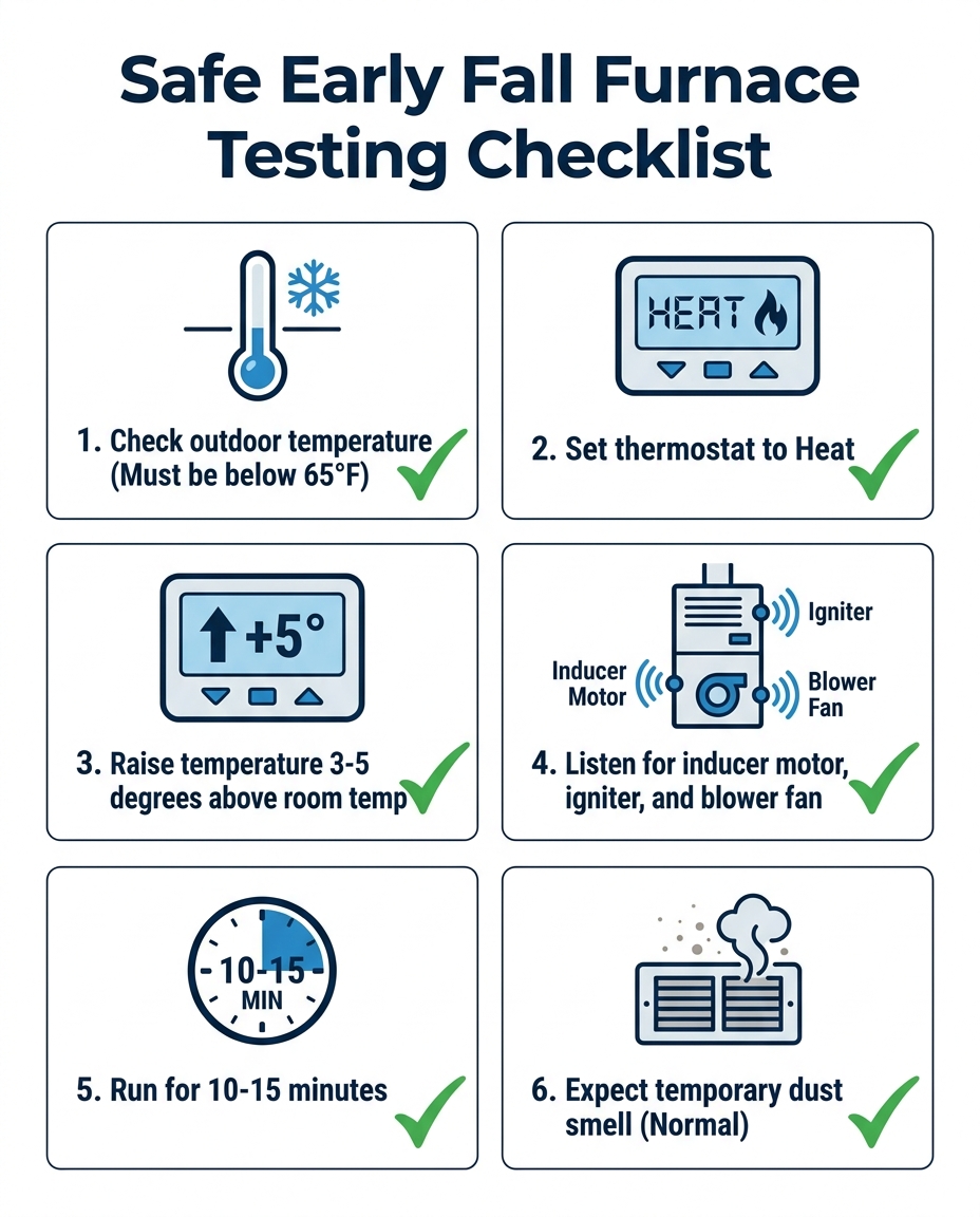 Safe Early Fall Furnace Testing Checklist
