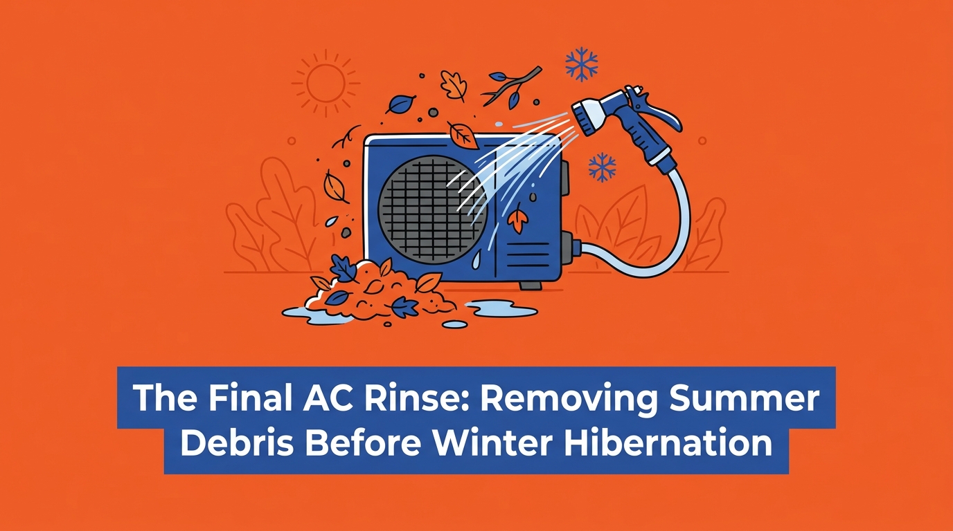 The Final AC Rinse: Removing Summer Debris Before Winter Hibernation