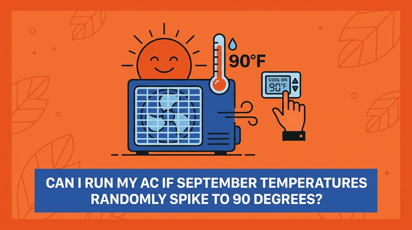 Can I Run My AC if September Temperatures Randomly Spike to 90 Degrees?