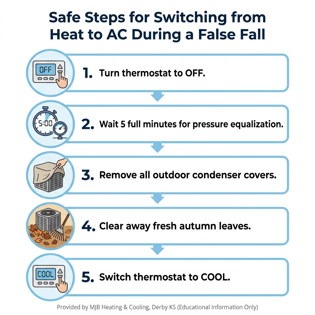 Safe Steps for Switching from Heat to AC During a False Fall