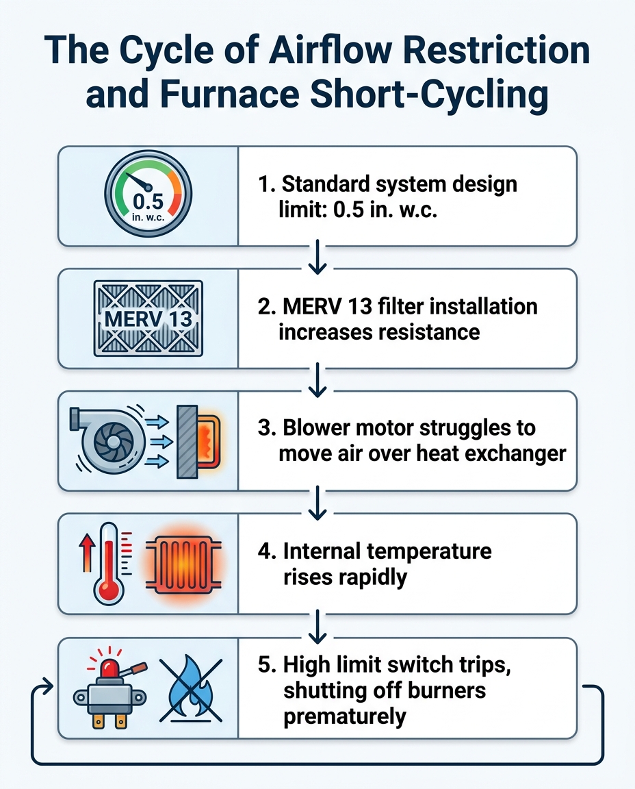 The Cycle of Airflow Restriction and Furnace Short-Cycling