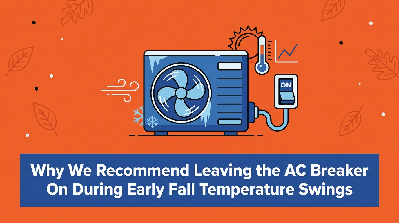 Why We Recommend Leaving the AC Breaker On During Early Fall Temperature Swings