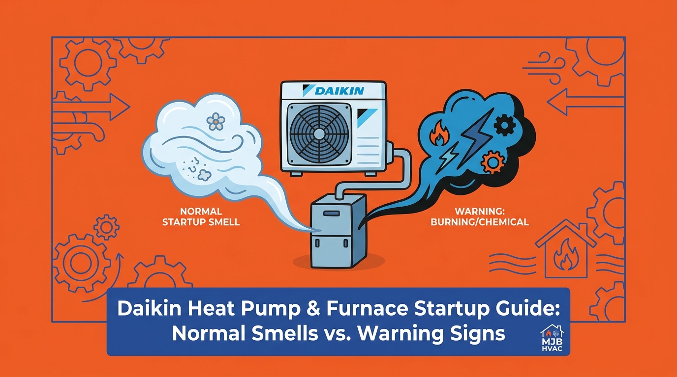 Daikin Heat Pump & Furnace Startup Guide: Normal Smells vs. Warning Signs