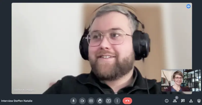 Screenshot vom Video-Meeting