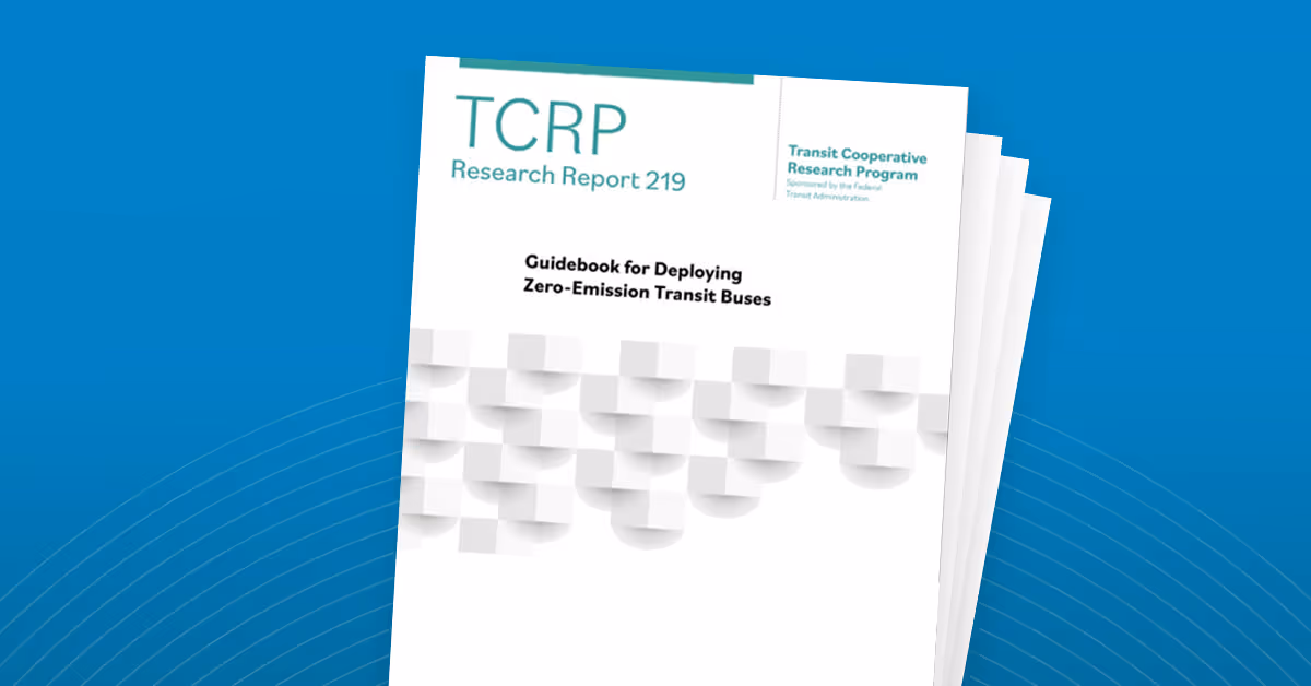 mockup of TCRP report cover